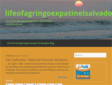 Tablet Screenshot of lifeofagringoexpatinelsalvador.com